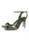 Christian Louboutin Loubigirl 85mm Strappy Sandaalit Värikkäiden Nappa Nahka Vertlaine CL Kengät