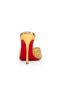 Christian Louboutin Minut Dolly Strass Pumput 100 mm Mokka Strassi Koristellut Kultaa