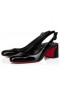 Christian Louboutin Joten Jane Rintareppu 55 Mm Rintareppu Takaisin Pumput Kiiltonahka Musta CL Kengät
