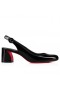 Christian Louboutin Joten Jane Rintareppu 55 Mm Rintareppu Takaisin Pumput Kiiltonahka Musta CL Kengät