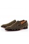 Christian Louboutin Voikukka Piikkejä Velvet Mokkasiinit Spikes Musta Christian Louboutin Kengät