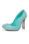 Christian Louboutin Dolly Pumput 100mm Mokka Vasikka Nahkaa Bermuda Sininen CL Kengät