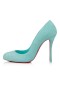 Christian Louboutin Dolly Pumput 100mm Mokka Vasikka Nahkaa Bermuda Sininen CL Kengät