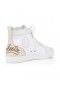 Christian Louboutin Hauskaa Louis Korkea-Top Lenkkarit Olona Kangas Valkoinen Christian Louboutin Kengät