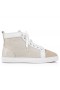 Christian Louboutin Louis High-Top Lenkkarit Veau Velours Damier Kangas Ja Vasikka Nahka-Luonnollinen