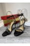 Christian Louboutin Mafaldina Piikkejä Sandaalit 100mm Nappa Nahka Musta