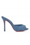 Christian Louboutin Minut Dolly Luumu Strass 100 Mm Muulit Denim Ja Strass