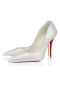 Christian Louboutin Miss Z 100 Mm Pumput Helmiäisenä Nappa Nahka Bianco
