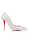 Christian Louboutin Miss Z 100 Mm Pumput Helmiäisenä Nappa Nahka Bianco