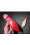 Christian Louboutin Pigalle Baletti Asuntoja Strassi Koristellut Hopea