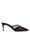 Christian Louboutin Tatoosh Piikkejä Muuli Pumppu 70 mm Kidskin Nahka Musta