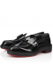 Christian Louboutin Kaupunkien Moc Lukko Mokkasiinit Abrasivato Nahka Musta