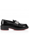 Christian Louboutin Kaupunkien Moc Lukko Mokkasiinit Abrasivato Nahka Musta