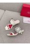 Roger Vivier Viv' Choc Puolella Strass Solki Muulit Valkoinen Nahka