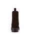 Christian Louboutin Boot Motok Tasainen Tumma Ruskea Vasikka