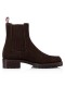 Christian Louboutin Boot Motok Tasainen Tumma Ruskea Vasikka