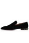 Christian Louboutin Loaferit Telttoja Musta/kulta 1n Sametti