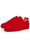 Christian Louboutin Matala-top Hauskaa Louis Junior Punainen Loubi Veau Velours Sneaker