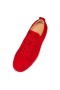 Christian Louboutin Matala-top Hauskaa Louis Junior Punainen Loubi Veau Velours Sneaker