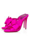 Christian Louboutin Muulit Matricia 100 mm Holly Vaaleanpunainen/lin Holly Vaaleanpunainen Satiini
