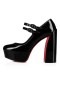 Christian Louboutin Pumput Movide Jane 130 mm, Musta/lin Musta Patentti