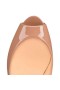 Christian Louboutin Pumput Uusi Hyvin Prive 100 mm Nude Kiiltonahka