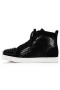 Christian Louboutin Sneaker Lou Piikkejä Nainen, Musta/musta Mokka Calfskin