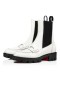 Christian Louboutin Spikita Booty Montezu Raahata Taulu Bianco/musta Vasikka Kengät