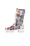 Christian Louboutin Korkea Boot Pavletatana Multi/lin Musta Vasikka