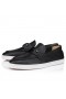 Christian Louboutin Chambeliboat Boat Shoes Calf Leather Black