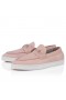 Christian Louboutin Chambeliboat Boat Women Shoes Reversed Leather Vintage Rose