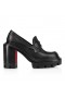 Christian Louboutin College Pump 100 Mm Pumps Waxed Calf Leather Black