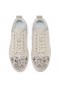 Christian Louboutin Louis Junior P Strass Eternity Sneakers Veau Velours Albatre