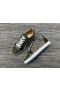 Christian Louboutin Louis Junior Spikes Sneakers CL Jacquard Calf Leather Multi