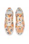 Christian Louboutin Louis Junior Spikes Sneakers Gaagal Coated Canvas Magma