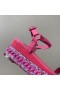 Christian Louboutin Pyraclou 60 mm Espadrilles Patent Calf Leather Pink