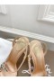 Christian Louboutin Rosalie Red Carpet 100 Mm Pumps Crepe Satin Nude