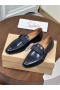 Christian Louboutin Styleeto Loafers Calf Leather Black