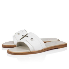 Christian Louboutin Chambelimule Muulit Vasikka Nahka-Bianco