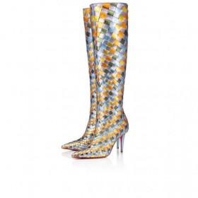 Christian Louboutin Damiboot 85mm Saappaat Monivärinen Nahka Christian Louboutin Kenkä