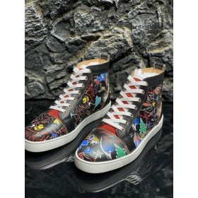 Christian Louboutin Louis Orlato Korkea-Top Lenkkarit Malli Vasikka Nahka-Monivärinen