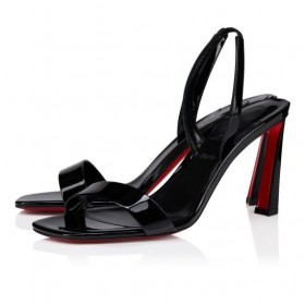 Christian Louboutin O Condora 85 Mm Strappy Sandaalit Kiiltonahka Musta