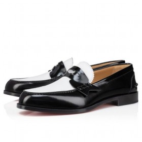 Christian Louboutin Penny Loafer Abrasivato Vasikan Nahka Musta
