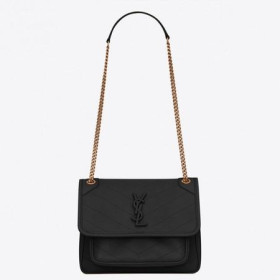 Saint Laurent Baby Niki Laukku Musta Karitsannahka Saint Laurentin Laukut