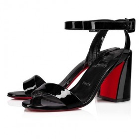 Christian Louboutin Pumput Iriza 85 mm Musta/lin Musta Kiiltonahka