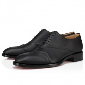 Christian Louboutin Boabi Oxfords Vasikka Nahka Petit Grain Musta