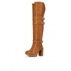 Christian Louboutin Brodeback Raahata Botta Alta 100 Mm ThighBoots Terra Christian Louboutin Kengät