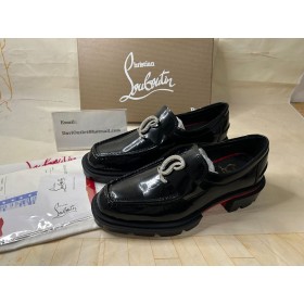 Christian Louboutin Cl Moc Raahata Strass Mokkasiinit Vasikan Nahka Musta Christian Louboutin Kengät