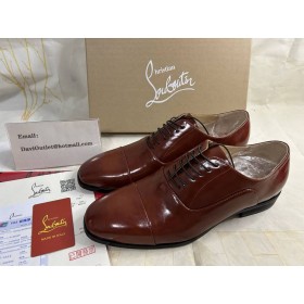 Christian Louboutin Greggo Oxford Ruskea Vasikannahka CL Kengät