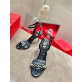 Christian Louboutin Loubigirl Ketju 100mm Sandaalit Musta Vasikannahka CL Kengät